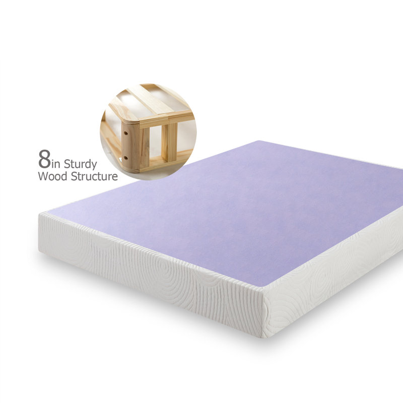 Zinus Wood 8" Box Spring & Reviews Wayfair